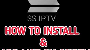 How to install / add playlist to SS IPTV player on your TV