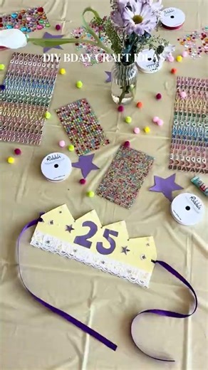 3 diy craft ideas for a birthday party! 🥹🪩✨ #diy #diycrafts #diyideas #bday #birthdaydiy