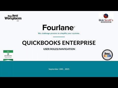 Learn About User Roles and Navigation in QuickBooks Enterprise