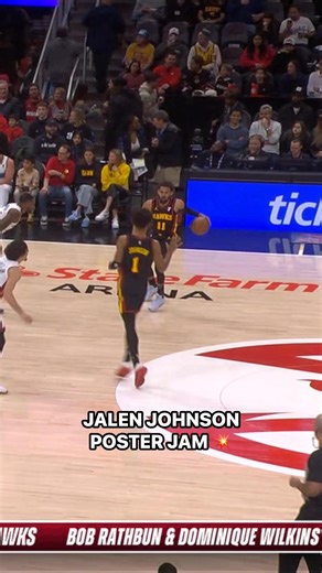 105K views · 442 reactions | Johnson opens up Heat-Hawks on NBA TV with the POSTER ️ | NBA | Facebook