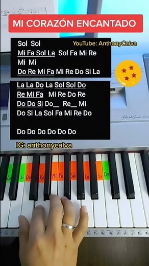 Mi Corazón Encantado (PIANO TUTORIAL) EASY Piano Fácil