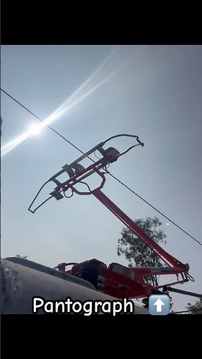 pantograph is a mechanical device,on the roof of an electric loco used to collect power from the OHE