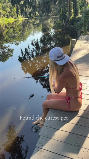 Gonna name him Sam #gator #pet #florida #fishing | pet gator