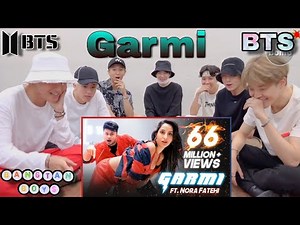 BTS REACTION VIDEO ON BOLLYWOOD HIT SONG DANCE COVER ( GARMI ) FT. BTS @awez_darbar