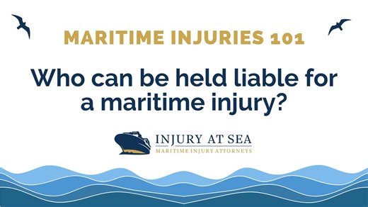 “Who can be held liable for a maritime injury?” Maritime injuries are subject to unique, longstanding federal law — regardless of the state in which they occurred and it’s crucial to have experienced representation when navigating legal actions. In this episode of #MaritimeInjury101: Maritime Injuries, Jim Gooding explains how ship owners are most often responsible under the law. #maritimeinjury #maritimeinjurylawyer #maritimeinjuryattorney #maritimeinjurylaw #maritimeaccident #maritimeaccidentl