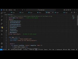 React Share Tutorial to Build Social Sharing Buttons for Your React.js App Using react-share Library