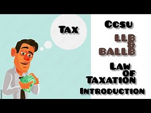 introduction of law of Taxation || Tax law ||