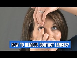 How to remove contact lenses from eye?