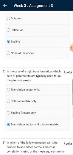 Medical Image Analysis NPTEL ।। Assignment ।। Week 3 ।।Answers ।।