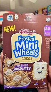 Kellogg’s frosted mini wheats Cocoa #supercerealsunday #frostedminiwheats #cereal