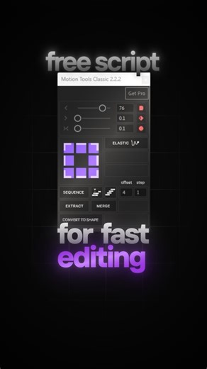 Arteks Media on Instagram: "It saves a lot time. This script handles everything you do daily in After Effects — and it's completely free. Here's what it does: ✅ Perfect easing in one click ✅ Anchor points positioned instantly ✅ Parented null created for selected layers ✅ Sequence 50 layers in seconds ✅ Clean up messy shape layers with one button Lightweight, offline, no subscriptions. Just a simple tool that does exactly what you need without the bloat. 50,000+ motion designers have been using t