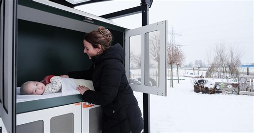 Bij deze kinderopvang slapen kinderen op een wel héél bijzondere plek: buiten... omringd door sneeuw