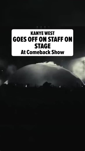 Kanye West hit a snag during his comeback show in Los Angeles where the lights during his concert became a bit of a