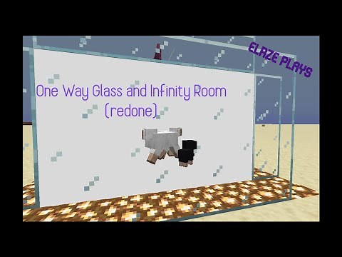 One Way Glass and Infinity Room In Java Minecraft (redone)