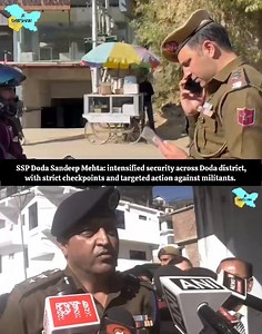 57K views · 1K reactions | SSP Doda Sh. Sandeep Mehta: Intensified security across Doda district, with strict checkpoints and targeted action against trr'rrts. Mobile SIM vendors are being inspected to prevent misuse of SIM cards and strengthen local intelligence checks. | JK Darshan | Facebook
