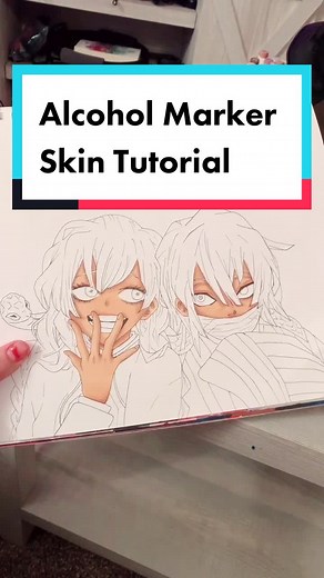 Demon Slayer Skin Shading Tutorial with Alcohol Markers