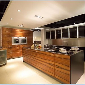 [Hot Item] Smart Kitchen Furniture Design Wood Pantry Cupboards Timber Veneer Kitchen Cabinets for Wholesales