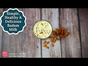 How To Make Almond Milk Shake | Badam Milkshake Recipe