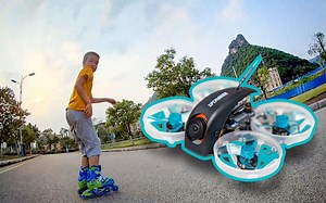 78mm轴距小鲸鱼 小无刷1080P卡录穿越机周末休闲飞