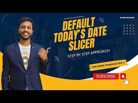 Set Default Slicer Selection to Today's DATE in POWER BI