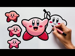 How to Draw Kirby Characters Step by Step (EASY TUTORIAL)