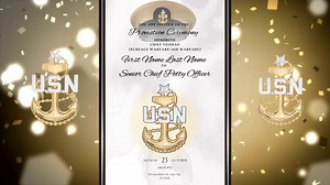Senior Chief Promotion Ceremony Invitation - Etsy
