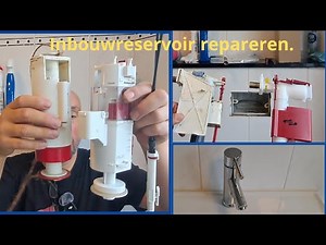 I am going to fix a tap and replace the flushing mechanism and float of a built-in cistern.