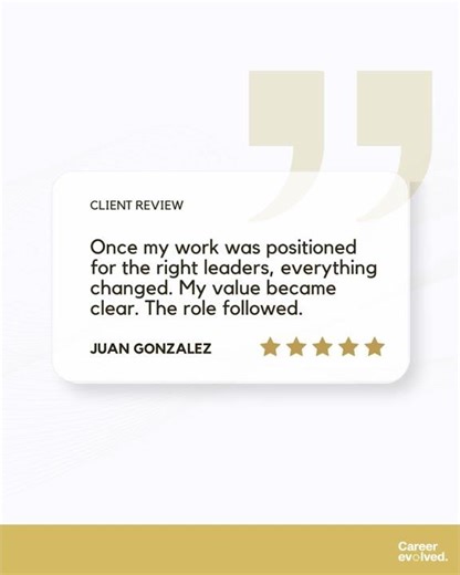 Rewriting Your Career through Executive Positioning