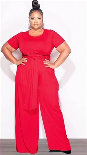 2pc Short Sleeve Tie Top And Pants Set In Red