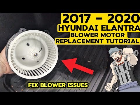 2017 - 2020 HYUNDAI ELANTRA BLOWER MOTOR REPLACEMENT TUTORIAL | 2017 2018 2019 2020