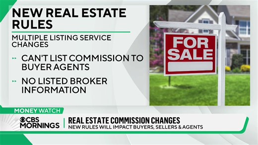 New rules are going into effect that will shake up the way homes are bought and sold across the U.S. It means that Americans could pay lower commissions to realtors. | CBS Mornings