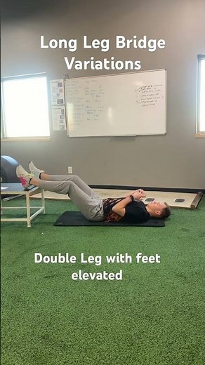 Long Leg Bridge Isometric Hamstring Hold Progressions