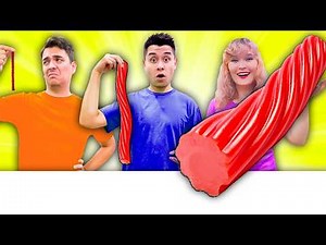 Eating Giant vs Tiny Food for 24 Hours