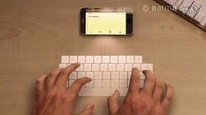 iPhone 5概念机 - 全息投影＆虚拟键盘