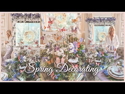Spring Brunch & Tea Party Decor: Whimsical Garden with Butterflies | Spring Entertaining