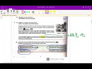 Form 2 KSSM Science Chapter 1 Biodiversity Exercise part 1