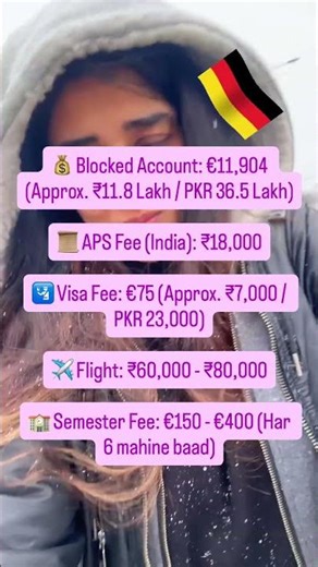 Student visa cost in Germany 🇩🇪