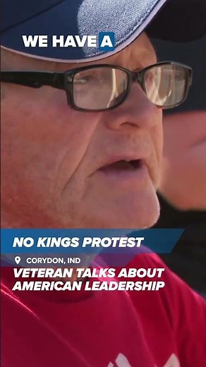 No Kings Indiana protest: Veteran says America has 'a strong dictator'