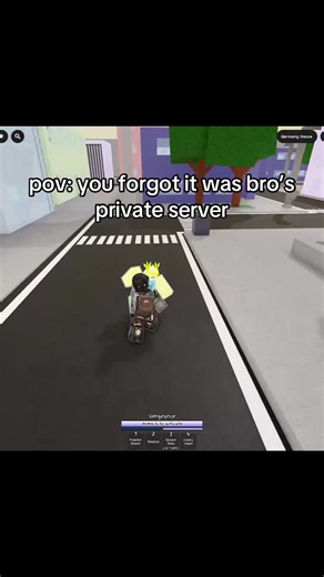Forgot It Was Bro's Private Server - Roblox POV