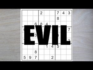 Here's a puzzle labelled EVIL by websudoku.com