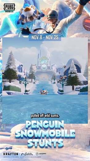 Here are the winners of the Penguin Snowmobile Stunts challenge! We saw some wild and wacky stunts performed with this vehicle. Congratulations to all of our winners, and thank you to everyone who participated. We'll see you on the next ride! #PUBGMOBILE | PUBG MOBILE