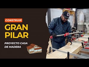LARGE PILLAR OF LAMINATED WOOD