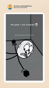 1.5M views · 4.3K reactions | His plan = his funeral! 藍藍 (Animation Memes) #shortsreels | Avenue Animations | Facebook