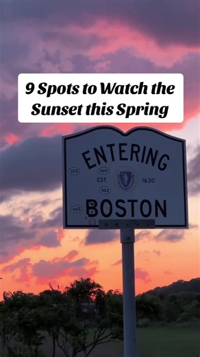 Spring Sunsets in Boston. The weather is getting warmer and it’s time to enjoy those later sunsets. Here’s 10 spots that are great spring locations in Boston. 📍Boston Common. Watch the sun set from the top of the hill any time of year but it’s much nicer when the weather is warmer and the hill is packed with locals and visitors. 📍The Charles River Esplanade. Esplanade sunsets in the spring are my favorite. The cherry blossoms get that golden light and you can watch the sun set over the Charles
