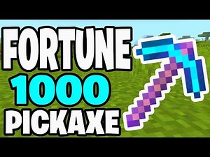 How To Get Fortune 1000 Pickaxe In Minecraft! - Java & Bedrock
