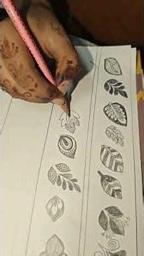 leaves mehndi designs