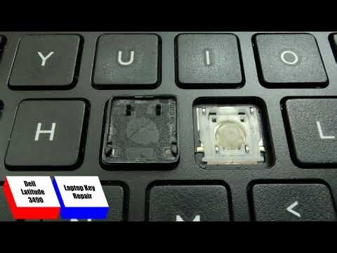 Dell Latitude 3490 - How To Repair Laptop Key Cap