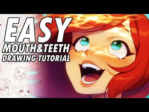 Easy Mouth & Teeth Drawing Tutorial