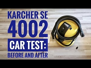 Before/after using Spray extraction Dry & wet vacuum Karcher SE 4002 | Car detailing| Pressure wash