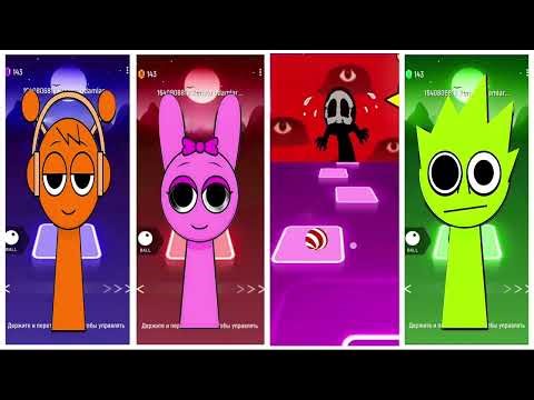 Sprunki Incredibox: Simon, Black, Lime & Gray